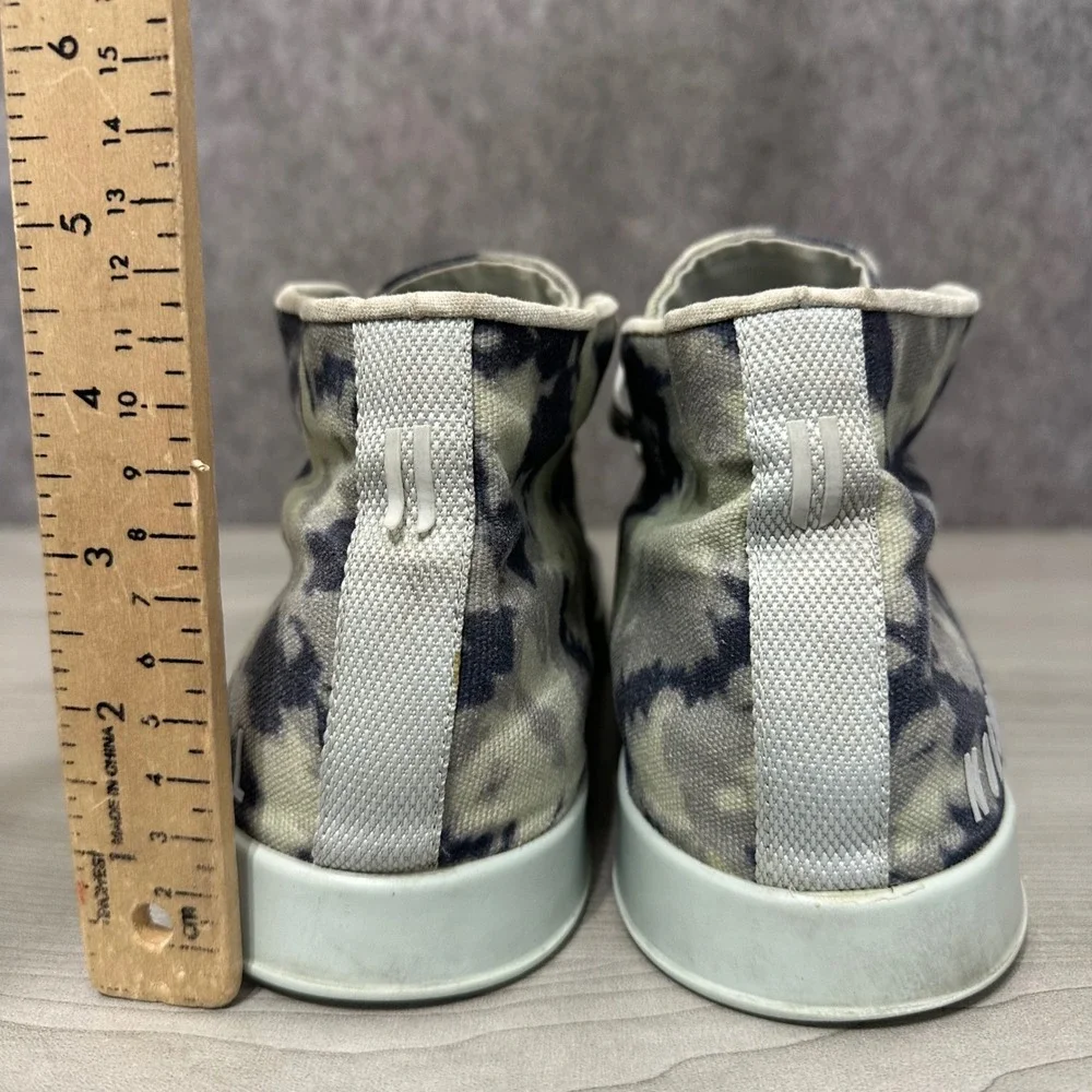 NOBULL Canvas Mid Trainer Mens 10.5 Mint Tie Dye Athletic Cross Training‎ Shoes